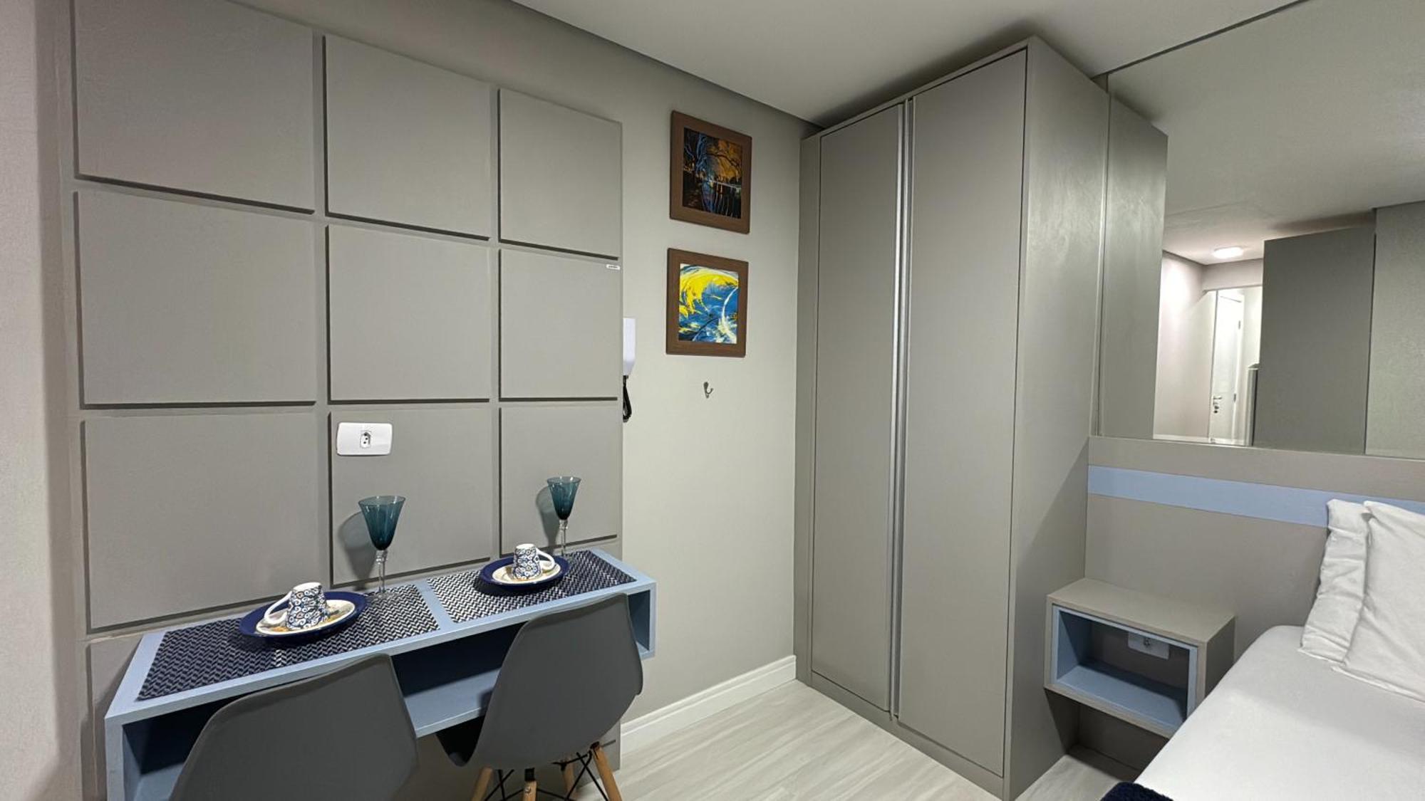 16- Studio Decorado Perfeito Para Casal!!! クリチバ エクステリア 写真